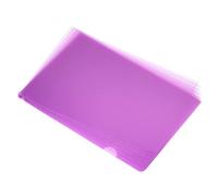 PATIKIL L Type Folders 12 Pack A4 Plastic Clear Document Folder File Jacket Sleeves Project Pockets, Purple