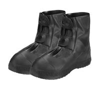 PATIKIL L Waterproof Shoe Cover, 1 Pair Reusable Non-Slip TPE Rain Shoe Cover Snow Boot Protector Overshoes Galoshes for Men and Women Rainy Outdoor, Black