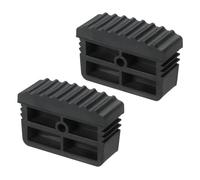 PATIKIL Ladder Feet, 2Pcs Non Slip Extension Ladder Foot Rubber Pads Cover Security Bumpers Replacement for Ladder Protection, Black