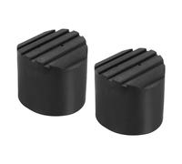 PATIKIL Ladder Non Slip Feet 2.4"/60mm, 2Pcs Rubber Round Foot Protective Mat Cushion Replacement for Telescopic Folding Extension Ladder Protection, Black