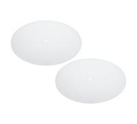 PATIKIL Lampshade Diffuser, 2 Pcs 7.5" Diameter with 3/8" Center Hole Round Diffuser 1.7mm Thick for Drum Lampshades Pendants Light Fits 8-8.5" Openings, Translucent White