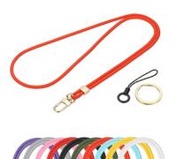 PATIKIL Lanyard for ID Badges, 1 Pack Teacher Lanyards ID Badge Holder with Safety Breakaway Buckle Cruise Essentials for Ship Cards Keys Phones, Orange