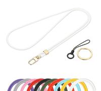 PATIKIL Lanyard for ID Badges, 1 Pack Teacher Lanyards ID Badge Holder with Safety Breakaway Buckle Cruise Essentials for Ship Cards Keys Phones, White
