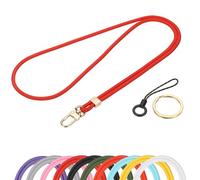 PATIKIL Lanyard for ID Badges, 1 Pack Teacher Lanyards ID Badge Holder with Safety Breakaway Buckle Cruise Essentials for Ship Cards Keys Phones, Red
