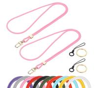 PATIKIL Lanyard for ID Badges, 2 Pack Teacher Lanyards ID Badge Holder with Safety Breakaway Buckle Cruise Essentials for Ship Cards Keys Phones, Pink