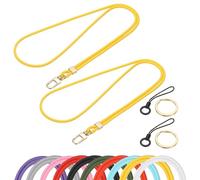 PATIKIL Lanyard for ID Badges, 2 Pack Teacher Lanyards ID Badge Holder with Safety Breakaway Buckle Cruise Essentials for Ship Cards Keys Phones, Yellow