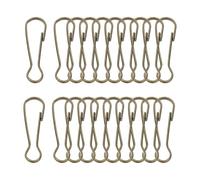 PATIKIL Lanyard Hooks Flag Pole Clip, 20 Pcs 40x12.8x3.2mm Stainless Steel 304 Spring Snap Hook Metal Clips Clasp for Key Chain Key Rings ID Card Shower Curtain, Bronze