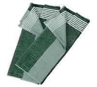 PATIKIL Large Caddy Towel 22" x 44", 2 Pcs Caddie Style Golf Towels Cotton Camping Towels for Golf Bags Golfers Tour Player Club, Green-White