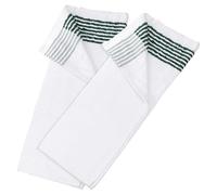 PATIKIL Large Caddy Towel 22" x 44", 2 Pcs Caddie Style Golf Towels Cotton Camping Towels for Golf Bags Golfers Tour Player Club, White-Green
