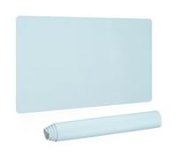 PATIKIL Large Desk Mat, 24"x13" Non-Slip Waterproof PU Leather Large Desk Pad Large Desktop Protector Cover Dual Sided Desk Pad for Office Home Work Study, Light Blue