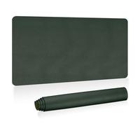 PATIKIL Large Desk Mat, 31"x15", PU Leather & Suede, Dark Green
