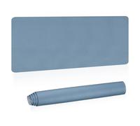 PATIKIL Large Desk Mat, 48"x17" Non-Slip Waterproof PU Leather Large Desk Pad Large Desktop Protector Cover Dual Sided Desk Pad for Office Home Work Study, Grey Blue