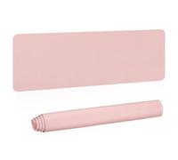 PATIKIL Large Desk Mat, 55"x17" Non-Slip Waterproof PU Leather Large Desk Pad Large Desktop Protector Cover Dual Sided Desk Pad for Office Home Work Study, Light Pink