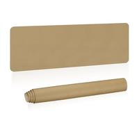 PATIKIL Large Desk Mat, 55"x17" Non-Slip Waterproof PU Leather Large Desk Pad Large Desktop Protector Cover Dual Sided Desk Pad for Office Home Work Study, Gold Tone
