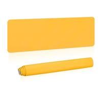 PATIKIL Large Desk Mat, 55"x17" Non-Slip Waterproof PU Leather Large Desk Pad Large Desktop Protector Cover Dual Sided Desk Pad for Office Home Work Study, Yellow