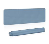 PATIKIL Large Desk Mat, 55"x17" Non-Slip Waterproof PU Leather Large Desk Pad Large Desktop Protector Cover Dual Sided Desk Pad for Office Home Work Study, Grey Blue