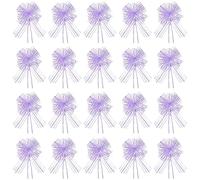 PATIKIL Large Gift Bow 7.5x6 Inch, 20 Pcs Pull Bows for Gift Wrapping Present Wedding Valentine's Day Party Birthday Christmas Basket Decoration, Light Purple