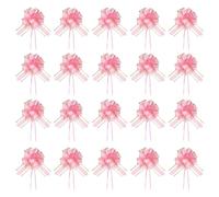 PATIKIL Large Gift Bow 7x6 Inch, 20 Pack Pull Bows for Gift Wrapping Present Wedding Valentine's Day Party Birthday Christmas Basket Decoration, Dark Pink