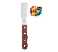 PATIKIL Large Palette Knife, 9.3" Long Stainless Steel Flat Pallet Knife with Wood Handle Artist Painting Supply for Oil Acrylic Paint Canvas, Mixing, Spreading, Mahogany Finish(Rectangle)