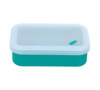 PATIKIL Leakproof Travel Soap Case, Silicone Travel Soap Container with Draining Layer Portable Bar Soap Holder for Bathroom Camping Gym, Translucent Green