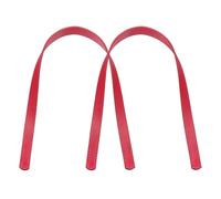 PATIKIL Leather Bag Handle Strap, 2 Pcs 23.6" L 1/16" W Replacement Leather Purse Straps Sew on Bag Handle for Purse Handbag Shoulder Making, Red