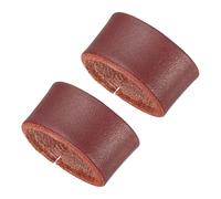 PATIKIL Leather Loop Keeper, 2 Pack Leather Loops Belt Keeper Loops Retainer Straps Replacement for 0.7"(19mm)/0.9"(23mm) Wide Belts/Straps, Reddish Brown