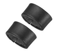 PATIKIL Leather Loop Keeper, 2 Pack Leather Loops Belt Keeper Loops Retainer Straps Replacement for 0.7"(19mm)/0.9"(23mm) Wide Belts/Straps, Black
