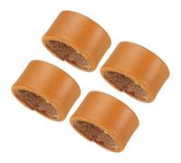 PATIKIL Leather Loop Keeper, 4 Pack Leather Loops Belt Keeper Loops Retainer Straps Replacement for 0.7"(19mm)/0.9"(23mm) Wide Belts/Straps, Earthy Yellow
