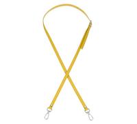 PATIKIL Leather Purse Strap Replacement 47 Inch, PU Adjustable Shoulder Crossbody Replacement Strap with Silver Hardware for Handbags Shoulder Bag, Yellow