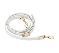 PATIKIL Leather Purse Strap Replacement 47 Inch, PU Adjustable Shoulder Crossbody Replacement Strap with Gold Hardware, White