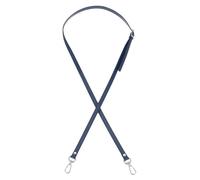 PATIKIL Leather Purse Strap Replacement 47 Inch, PU Adjustable Shoulder Crossbody Replacement Strap with Silver Hardware for Handbags Shoulder Bag, Dark Blue