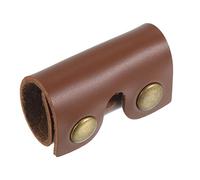 PATIKIL Leather Razor Head Protecting Cover, Double Edge Safety Razor Head Protecting Sheath Shaver Tip Cover for Travel, Brown