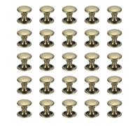 PATIKIL Leather Rivets, 160Sets Carbon Steel Double Cap Rivet Kits Craft Replacement Accessories for Handbags Belts Clothes Shoes, Coppery (8 x 8 Mm)