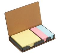 PATIKIL Leather Sticky Notes Holder, Post Notes Holder Storage Box Desktop Mini Case Business Card Holder Memo Pad Organizer for Desk Home Office Books Notebook, Black