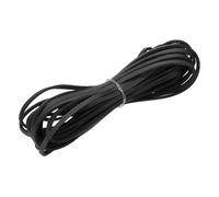 PATIKIL Leather String, 3 mm x 5.5 Yard Flat Faux Suede Leather Cord Thread Velvet String for Jewelry Making Bracelet Necklace DIY Crafts Dream Catcher, Black