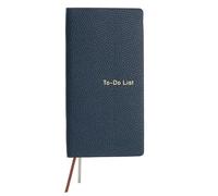 PATIKIL Leather to Do List Notepads, 160 Pages 6.5 x 3.2" Leather Daily Planners to Do List Notebook for Business Personal Daily Plans Schedule Planner Notebook Office Supplies, Blue