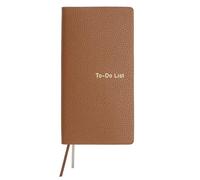 PATIKIL Leather to Do List Notepads, 160 Pages 6.5 x 3.2" Leather Daily Planners to Do List Notebook for Business Personal Daily Plans Schedule Planner Notebook Office Supplies, Brown