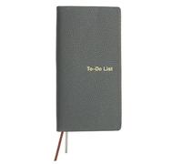 PATIKIL Leather to Do List Notepads, 160 Pages 6.5 x 3.2" Leather Daily Planners to Do List Notebook for Business Personal Daily Plans Schedule Planner Notebook Office Supplies, Grey