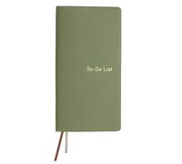 PATIKIL Leather to Do List Notepads, 160 Pages 6.5 x 3.2" Leather Daily Planners to Do List Notebook for Business Personal Daily Plans Schedule Planner Notebook Office Supplies, Green
