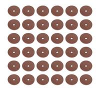 PATIKIL Leather Washers, 150pcs Leather Handle Washers Spacer Cushion 1.5 mm Thick Round for Knife Handle Hammer Hatchet Badge Bicycle Seat Crafts, 14mm, Reddish Brown