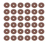 PATIKIL Leather Washers, 150pcs Leather Handle Washers Spacer Cushion 1.5 mm Thick Round for Knife Handle Hammer Hatchet Badge Bicycle Seat Crafts, 8mm, Reddish Brown