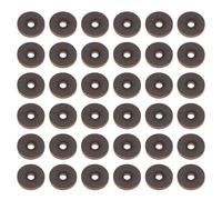 PATIKIL Leather Washers, 150pcs Leather Handle Washers Spacer Cushion 1.5 mm Thick Round for Knife Handle Hammer Hatchet Badge Bicycle Seat Crafts, 8mm, Brown