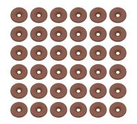 PATIKIL Leather Washers, 150pcs Leather Handle Washers Spacer Cushion 1.5 mm Thick Round for Knife Handle Hammer Hatchet Badge Bicycle Seat Crafts, 12mm, Reddish Brown
