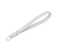 PATIKIL Leather Wristlet Strap, PU Leather Wristlet Keychain Strap Hand Wrist Lanyard Replacement for Women Wallet Clutch Purse Phone Car Key Handbags Accessory, White