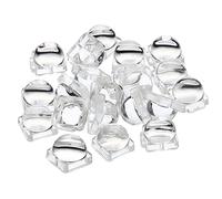PATIKIL LED Convex Lens, 20 Pack 30 Degree Beam Angle Acrylic LED Optical Convex Condenser Lens for 5050 LED Strip Lamp Beads