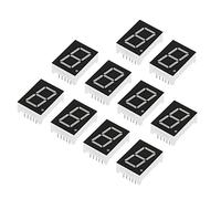 PATIKIL LED Display Digital Tube, 10 Pack Common Anode 7 Segment 10 Pin 1 Bit 3.3V 0.8" Digit Height LED Display Module for Electronic Driver Board, Green