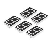 PATIKIL LED Display Digital Tube, 5 Pack 7 Segment 10 Pin 1 Bit 1.2"x1.7"x0.3" Common Cathode 3.6V LED Display Module for Electronic Driver Board, Red