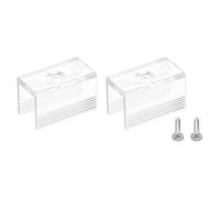 PATIKIL LED Strip Light Clips, 60pcs Translucent Plastic Mounting Brackets, 6mm Width, 20mmx9mmx13mm