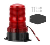 PATIKIL LED Strobe Warning Lights, 10V-80V LEDs Flashing Lamps with Magnetic Base for Truck Tractor Vehicle Roof Forklift Golf Cart Mower UTV Car, Red