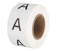 PATIKIL Letter A Inventory Labels, 1 Inch Capital Letter Stickers Self Adhesive Round Circle Coding Dots Labels (1Roll/Total 500Pcs) for Office, Storage